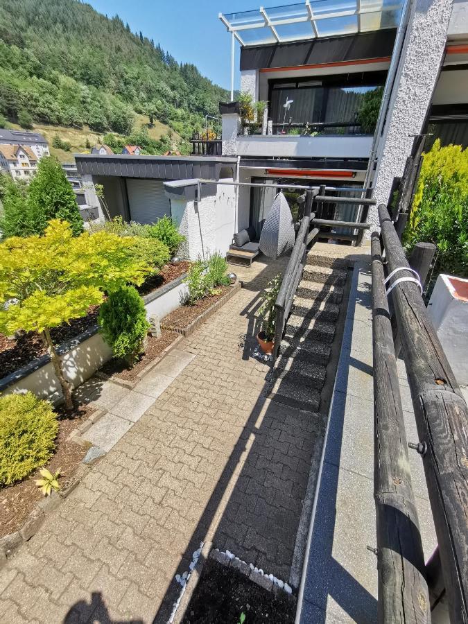 Terrassenwohnung Mit Toller Aussicht & Zentrumsnah Hornberg Extérieur photo
